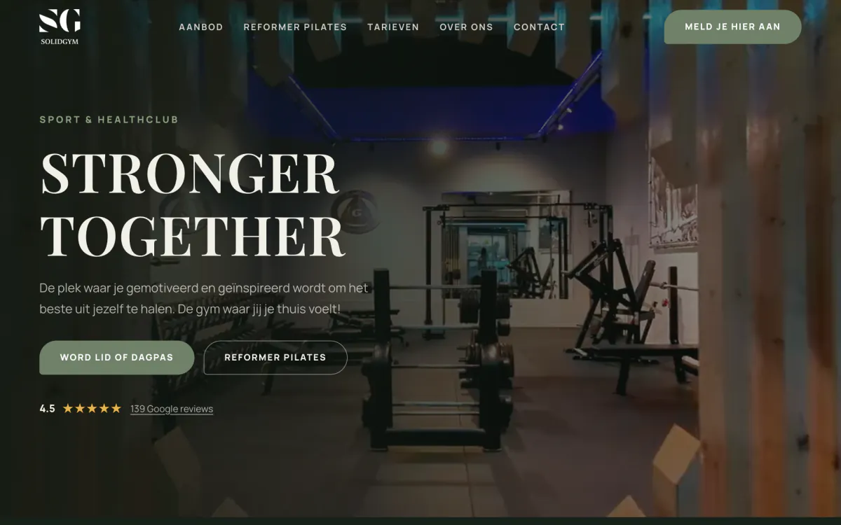 Website van Solidgym
